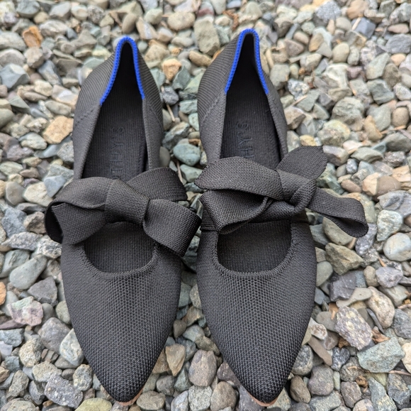 Rothys Mary Jane Pointed Tie Flats - Picture 3 of 11